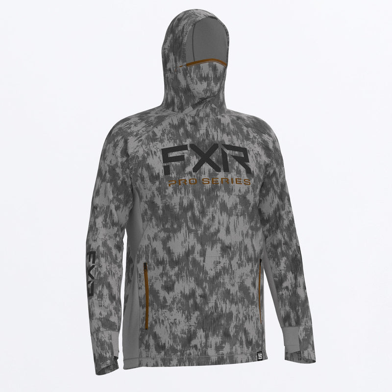 Chargez l'image dans la visionneuse de la galerie, Tournament_Pro_Hybrid_UPF_Pullover_Hoodie_M_GreyFiberCopper_232090_0719_front
