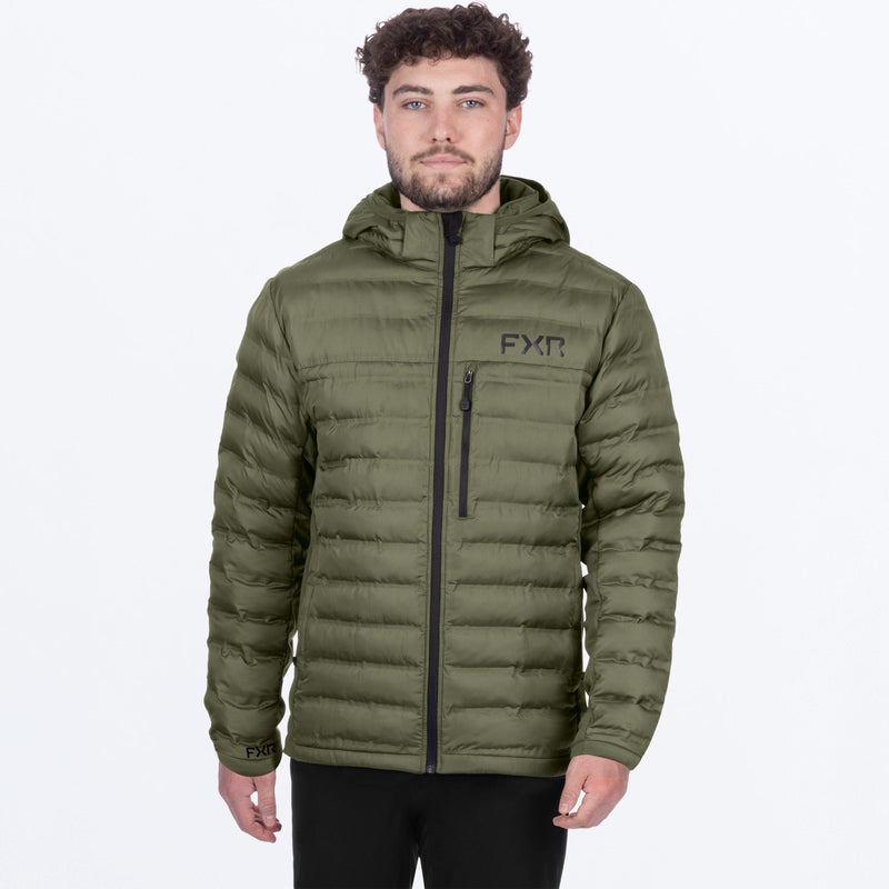 Chargez l'image dans la visionneuse de la galerie, MPodiumHybridQuilted_Jacket_Moss_SKU_261105-_7900_Front
