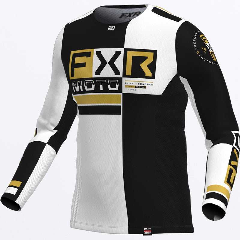 Chargez l'image dans la visionneuse de la galerie, PodiumProBattalion_MXJersey_WhiteBlk_243319-_0110_front
