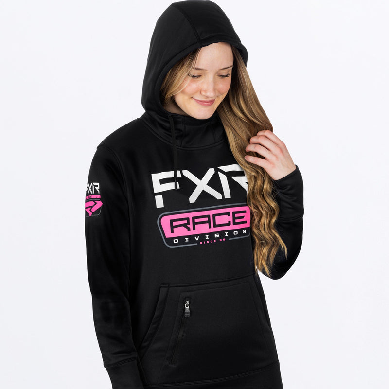 Chargez l'image dans la visionneuse de la galerie, RaceDivTech_PO_Hoodie_W_BlackEPink_241213-_1094_Detail1
