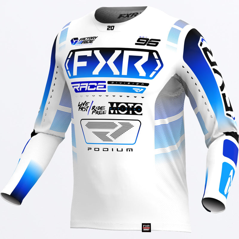 Chargez l'image dans la visionneuse de la galerie, CustomPodium_MXJersey_WhiteBlue_253337-_4010_front

