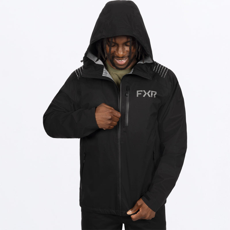 Chargez l'image dans la visionneuse de la galerie, MAdventureLiteTri-Laminate_Jacket_BlackGrey_SKU_262002-_1005_Extra2
