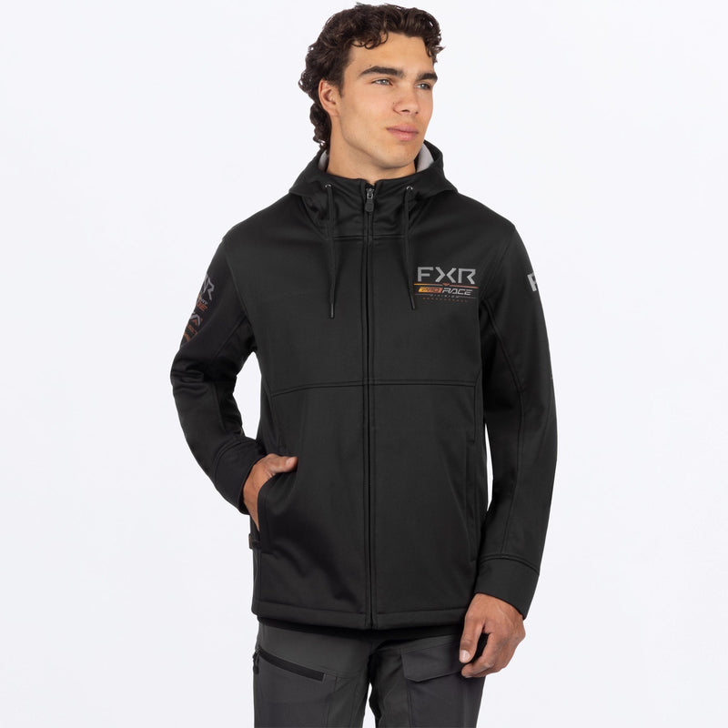 Chargez l'image dans la visionneuse de la galerie, MRaceDivisionSoftshell_Jacket_BlackKash_SKU_260953-_1062_Front
