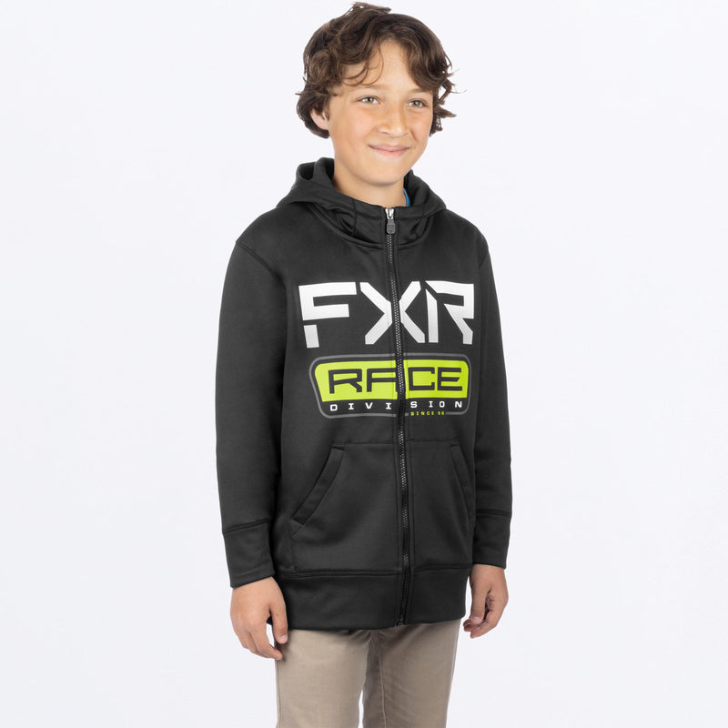 Chargez l'image dans la visionneuse de la galerie, RaceDivTech_Hoodie_Y_BlackHiVis_241502-_1065_front
