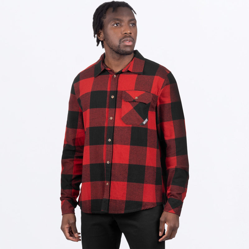 Chargez l'image dans la visionneuse de la galerie, MTimberFlannel_Shirt_RustBlack_SKU_231116-_3710_Front

