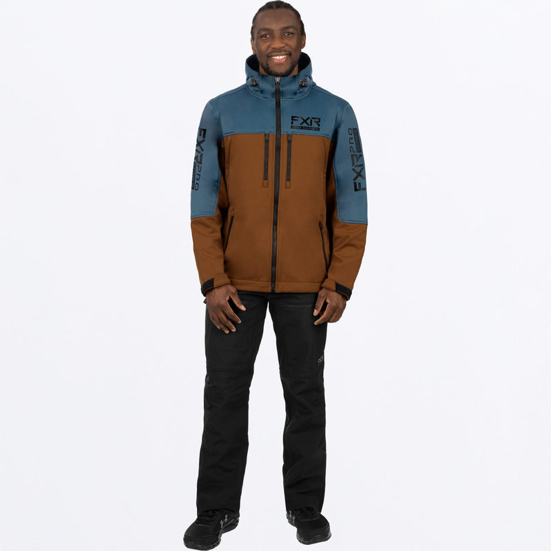 Chargez l'image dans la visionneuse de la galerie, ProSoftshell_Jacket_DarkSteelCopper_232001-_1903_frontFull
