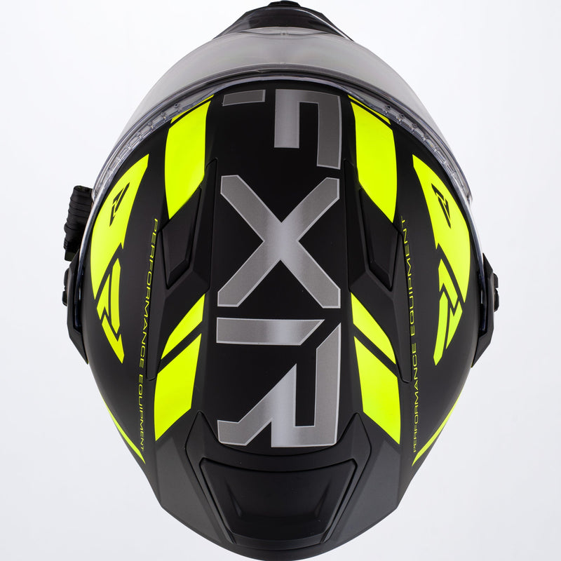 Chargez l'image dans la visionneuse de la galerie, MaverickSpeed_Helmet_BlackHiVis_220624-_6500_top
