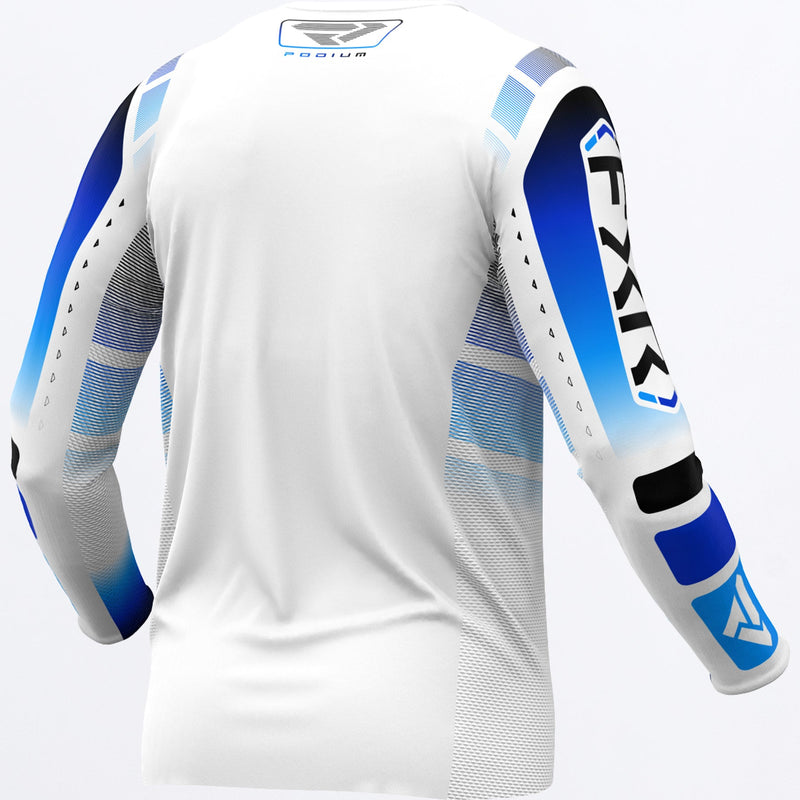 Chargez l'image dans la visionneuse de la galerie, Podium_MXJersey_WhiteBlue_253325-_0140_back
