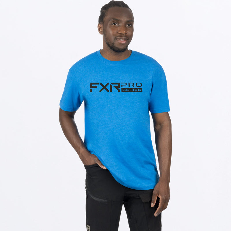 Chargez l'image dans la visionneuse de la galerie, ProSeries_Prem_Shirt_M_BlueHeatherBlack_241318_4110_front
