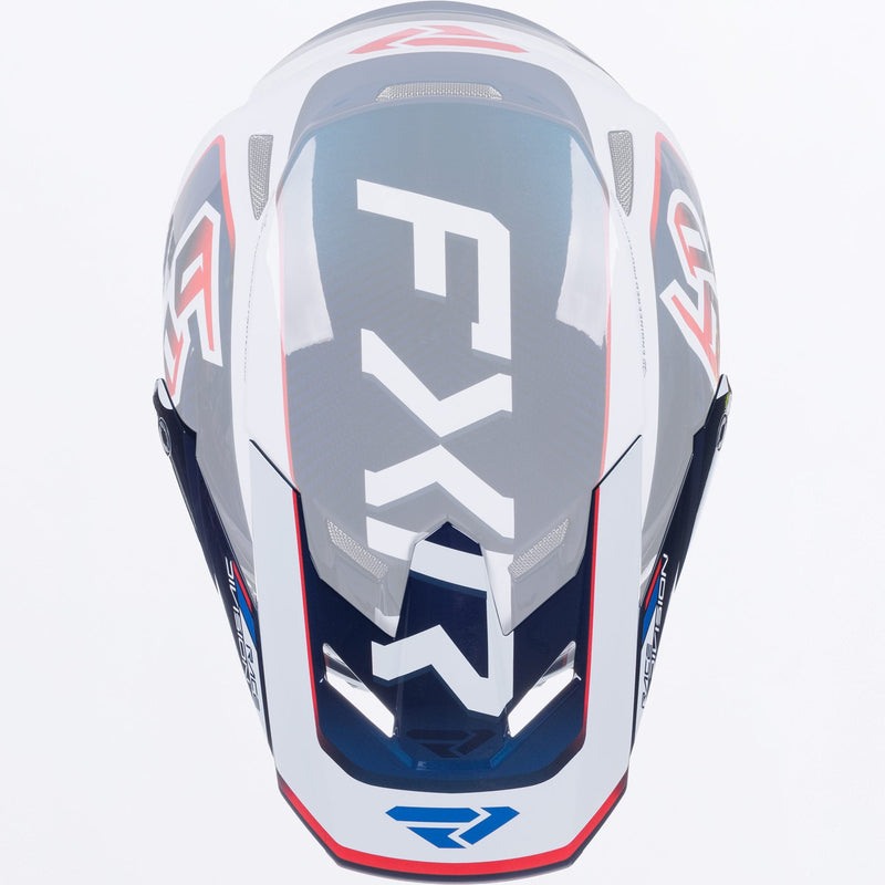 Chargez l'image dans la visionneuse de la galerie, ATR-3_Visor_WhiteRedBlue_SKU_261712-_0120_Front
