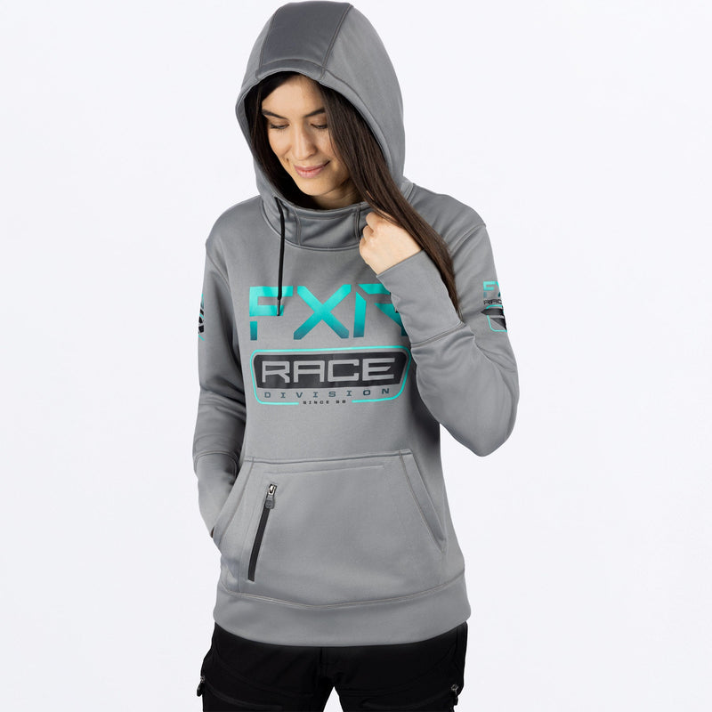 Chargez l'image dans la visionneuse de la galerie, RaceDivTech_PO_Hoodie_W_GreyMint_241213-_0552_Detail1
