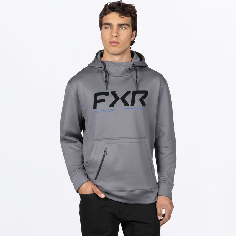 Chargez l'image dans la visionneuse de la galerie, MHydrogenTechPullover_Hoodie_CharCobalt_SKU_271139-_0840_Front
