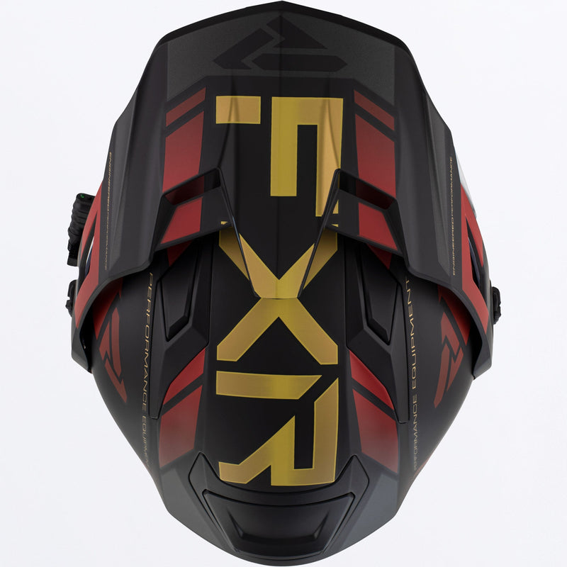 Chargez l'image dans la visionneuse de la galerie, MaverickX_Helmet_BlackGoldRust_210623-_0862_top**hover**

