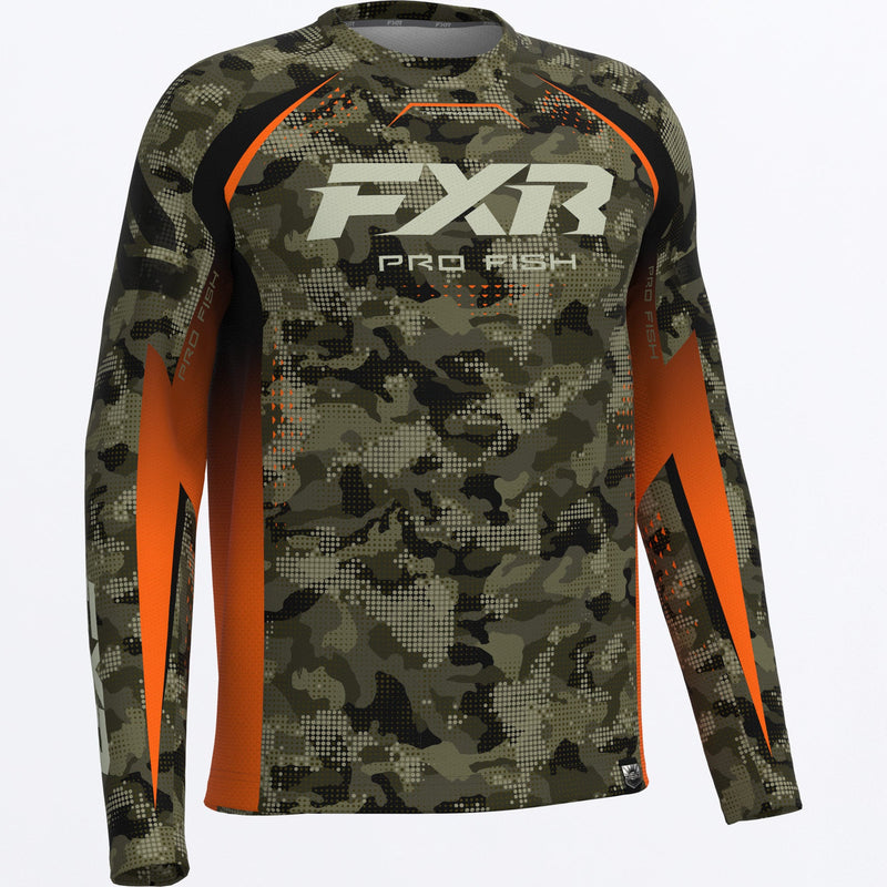 Chargez l'image dans la visionneuse de la galerie, MTournamentAirUPF_Longsleeve_MossDriftCamoOrange_SKU_262087-_7930_Front
