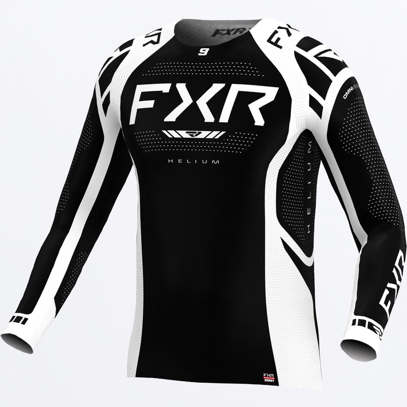 Chargez l'image dans la visionneuse de la galerie, CustomHeliumMX_Jersey_BlackWhite_SKU_253396-_1001_Front
