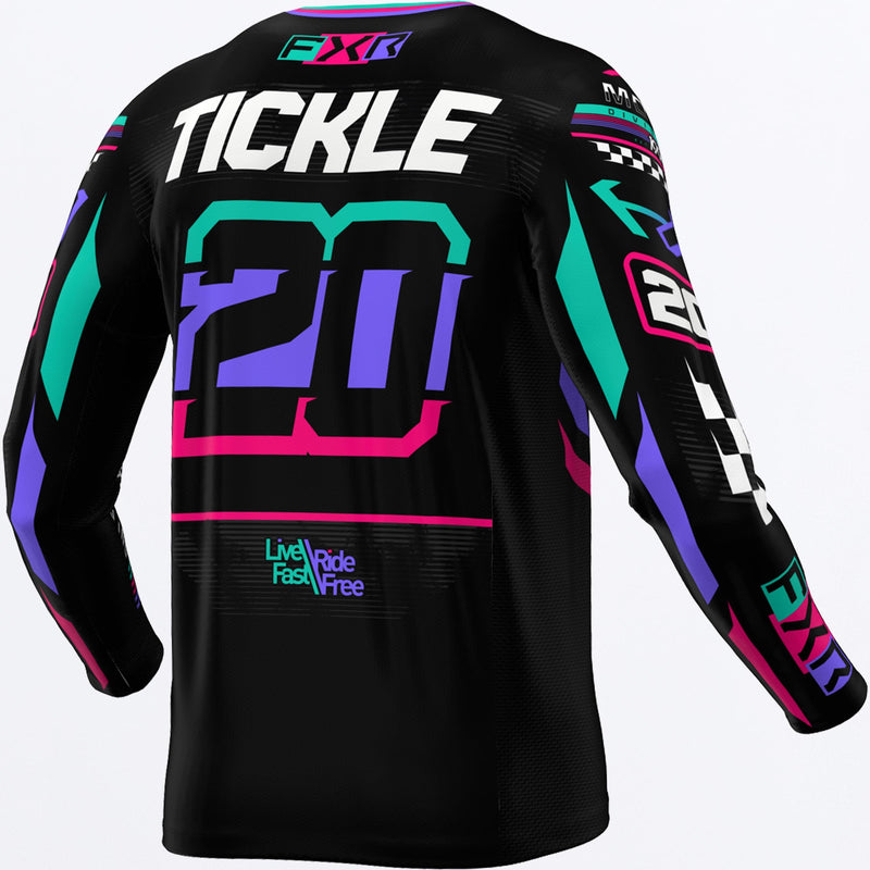 Chargez l'image dans la visionneuse de la galerie, CustomPodiumGladiator_MXJersey_BlkCoralMint_253338-_1093_back
