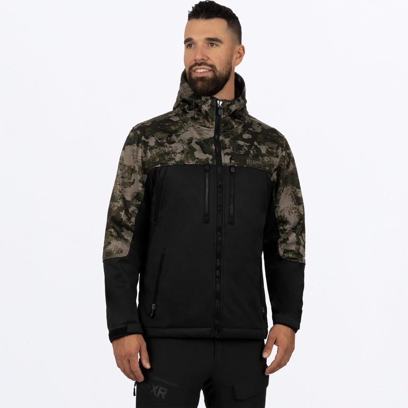 Chargez l'image dans la visionneuse de la galerie, ProSoftshell_Jacket_BlackCamo_232001-_1076_front
