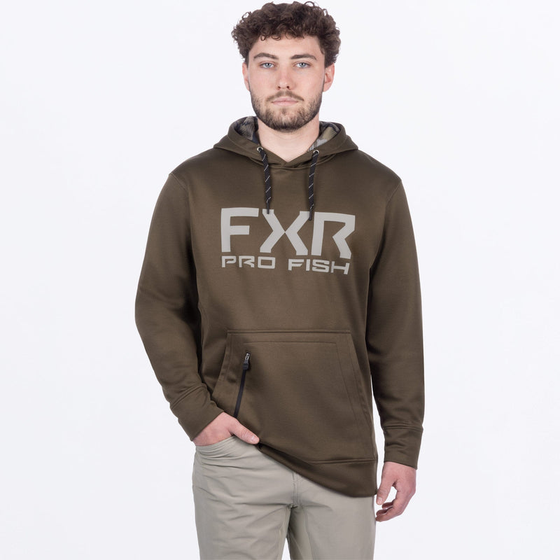 Chargez l'image dans la visionneuse de la galerie, MProFishTechPO_Hoodie_BronzeStone_SKU_261137-_3817_Front
