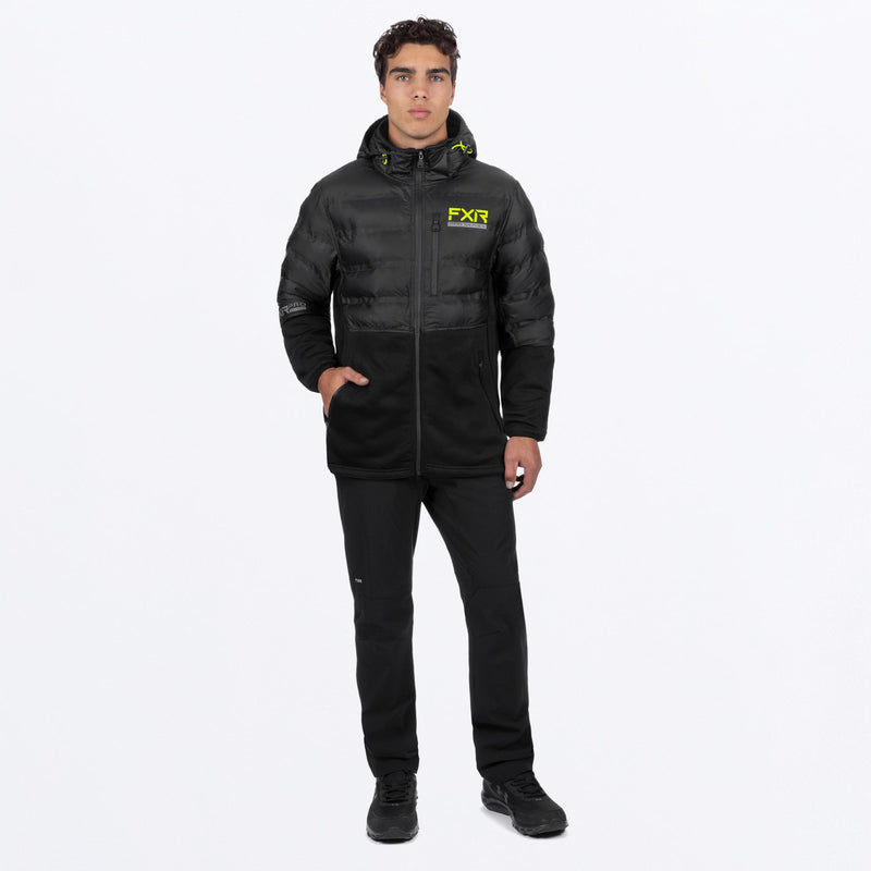 Chargez l'image dans la visionneuse de la galerie, ExcursionLiteHybridQuilted_Jacket_M_BlackHivis_221133-_1065_frontFULL
