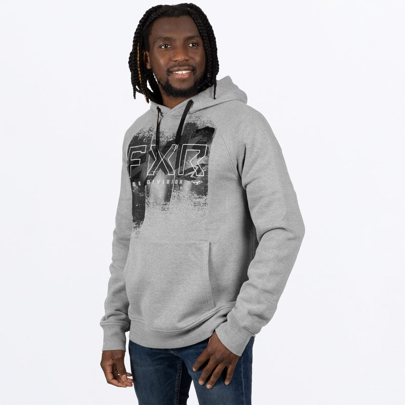 Chargez l'image dans la visionneuse de la galerie, UnisexBroadcastPOHoodie_M_GreyHeatherWhite_231156-_0701_front
