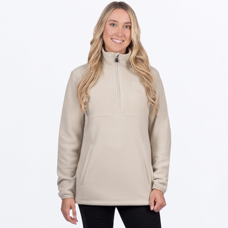 Chargez l'image dans la visionneuse de la galerie, WAspenQuarterZip_FleeceJacket_Sand_SKU_261217-_1700_Front
