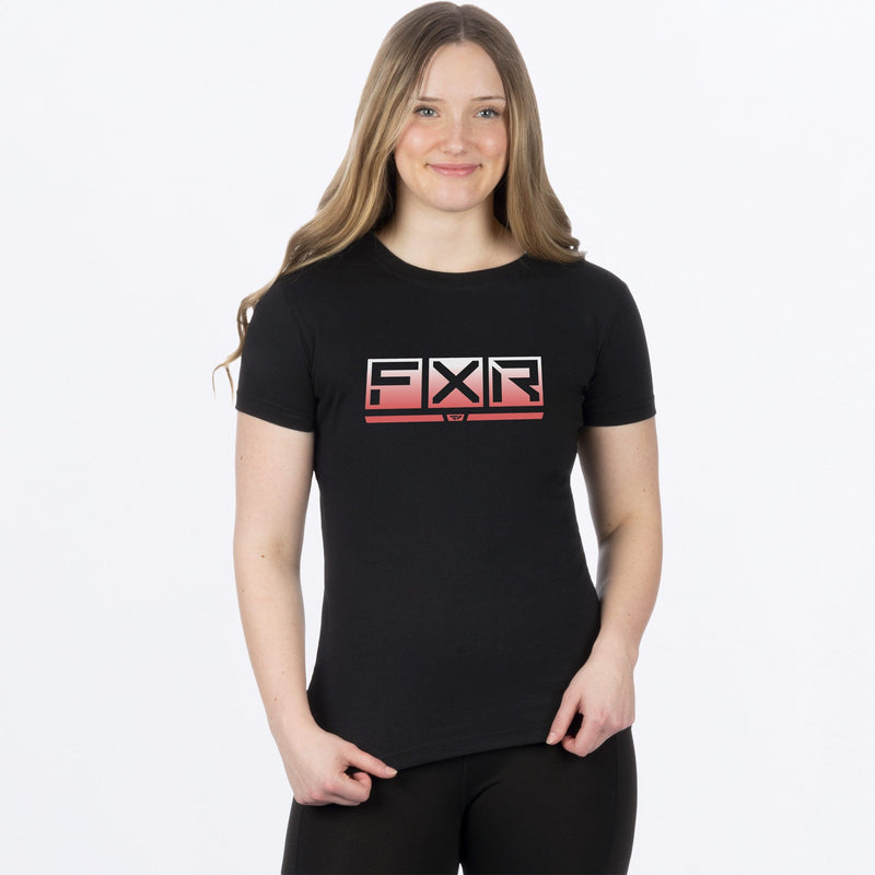 Chargez l'image dans la visionneuse de la galerie, PodiumPrem_TShirt_W_BlackMutedMelon_241412-_1093_front
