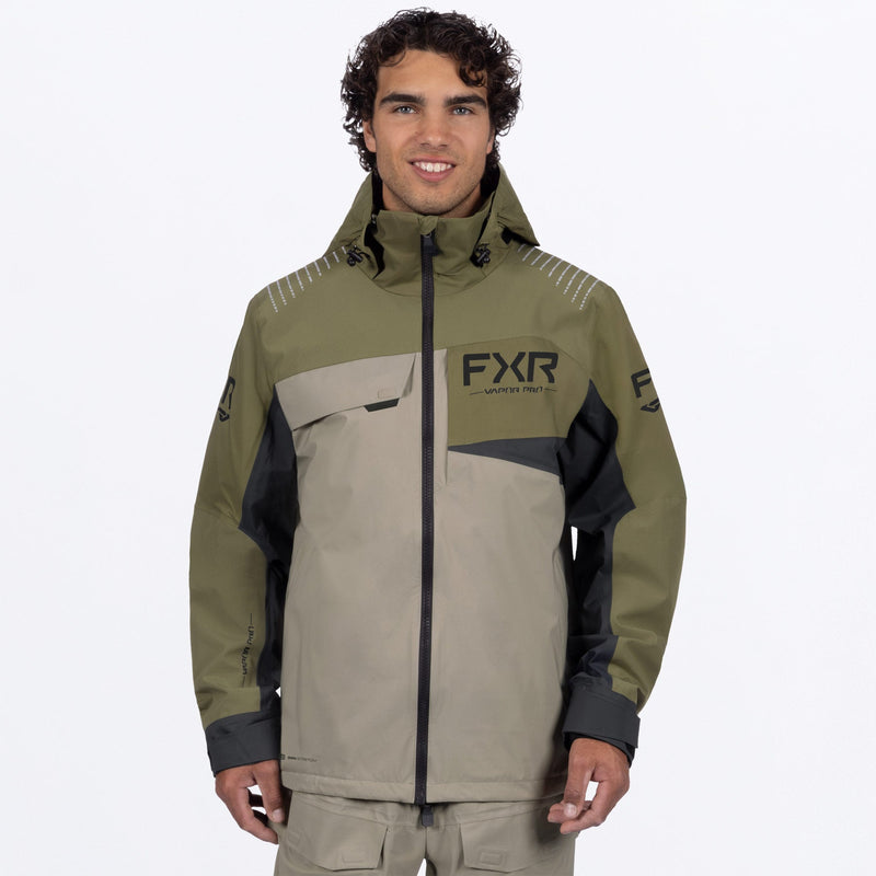 Chargez l'image dans la visionneuse de la galerie, MVaporProTri-Laminate_Jacket_MossStone_SKU_262041-_7917_Front
