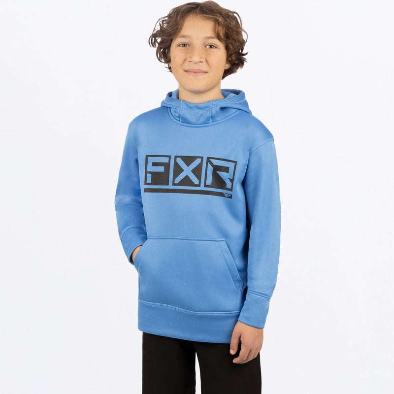 Chargez l'image dans la visionneuse de la galerie, Podium_Tech_PO_Hoodie_Y_tranquilblueBlack_232211_4010_front
