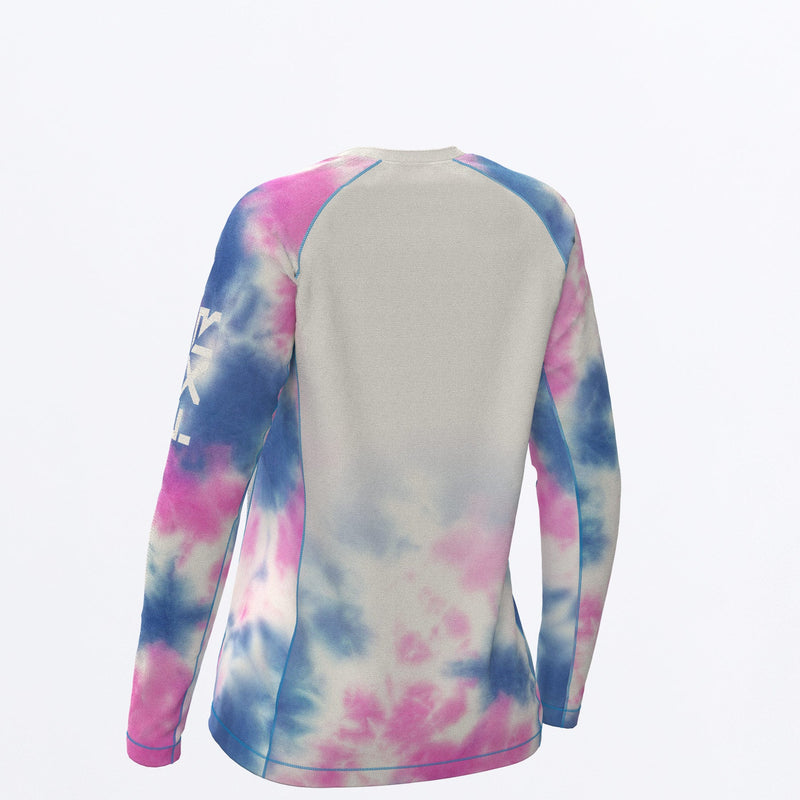 Chargez l'image dans la visionneuse de la galerie, Attack_UPF_Longsleeve_W_CreamPinkBlueDye_232243_0196_back
