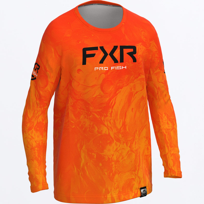Chargez l'image dans la visionneuse de la galerie, YthDerbyAirUPF_Longsleeve_OrangeUndertow_SKU_262285-_3100_Front
