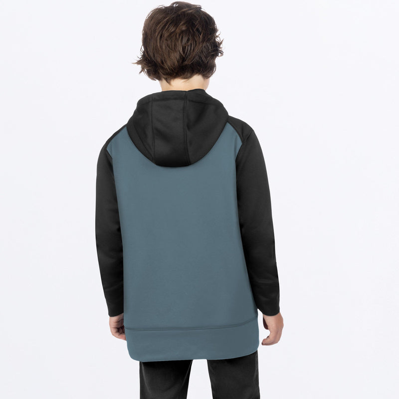 Chargez l'image dans la visionneuse de la galerie, PodiumTechPO_Hoodie_Y_SteelBlack_241501-_0310_back
