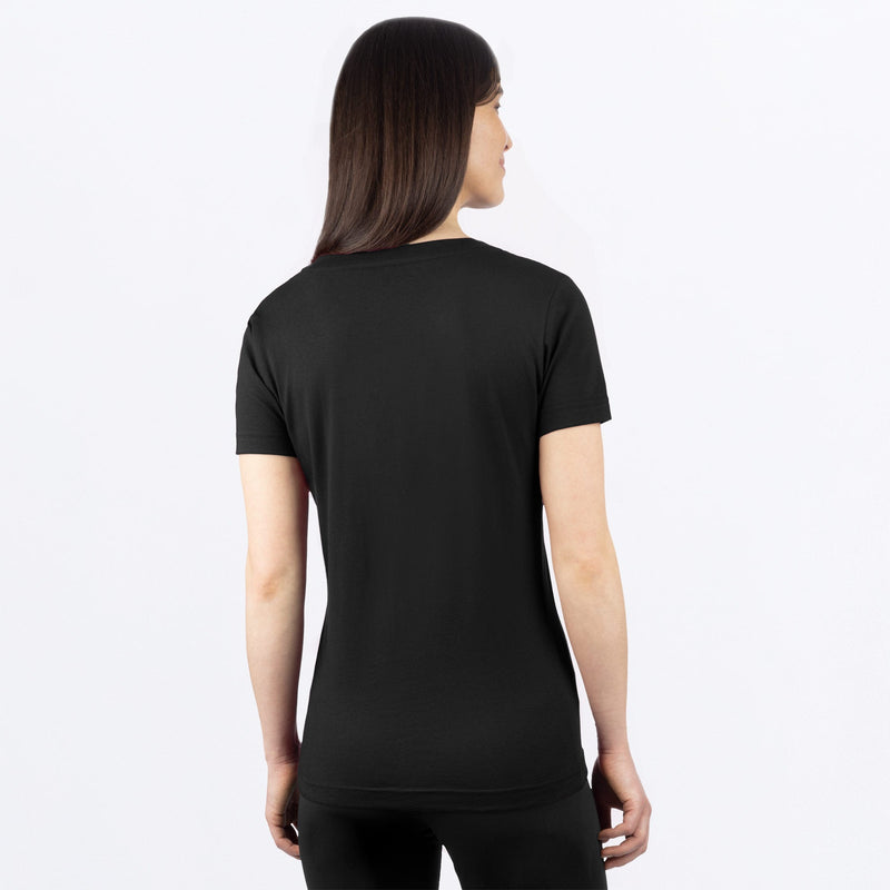 Chargez l'image dans la visionneuse de la galerie, Helium_PremiumVNeckTShirt_W_BlackMelon_242231-_1093_back
