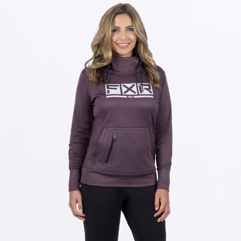 Chargez l'image dans la visionneuse de la galerie, PodiumTech_PO_Hoodie_W_MutedGrapeWhite_241215-_8487_Front
