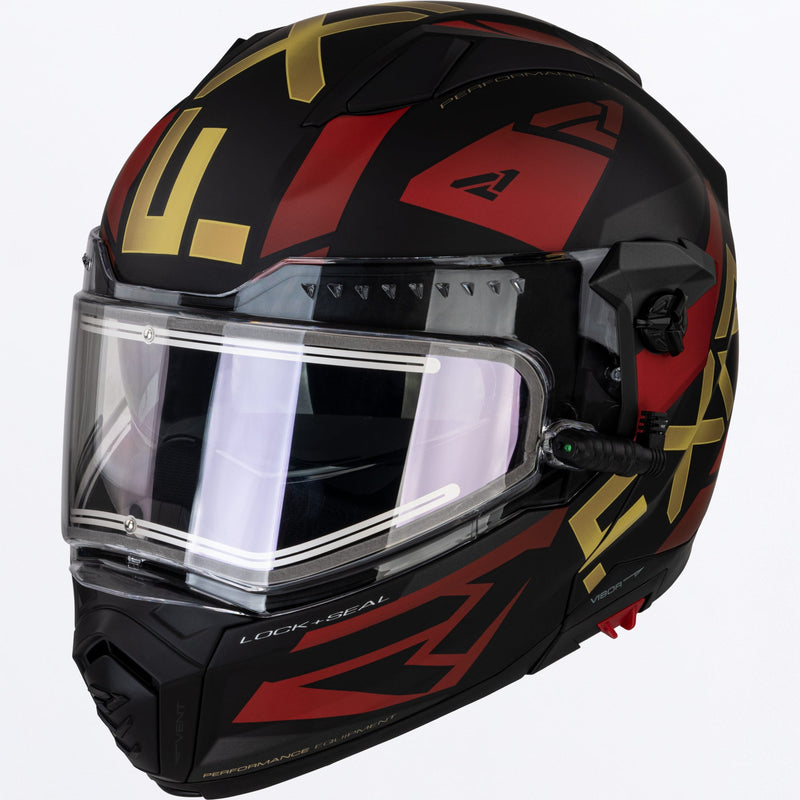Chargez l'image dans la visionneuse de la galerie, MaverickX_Helmet_BlackGoldRust_210623-_0862_front_nopeak
