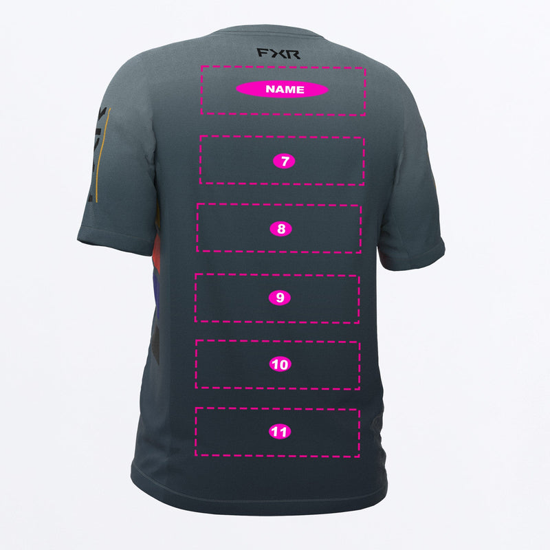 Chargez l'image dans la visionneuse de la galerie, ProFlex_UPF_Short_Sleeve_Jersey_M_SteelSundial_232031-_0361_back
