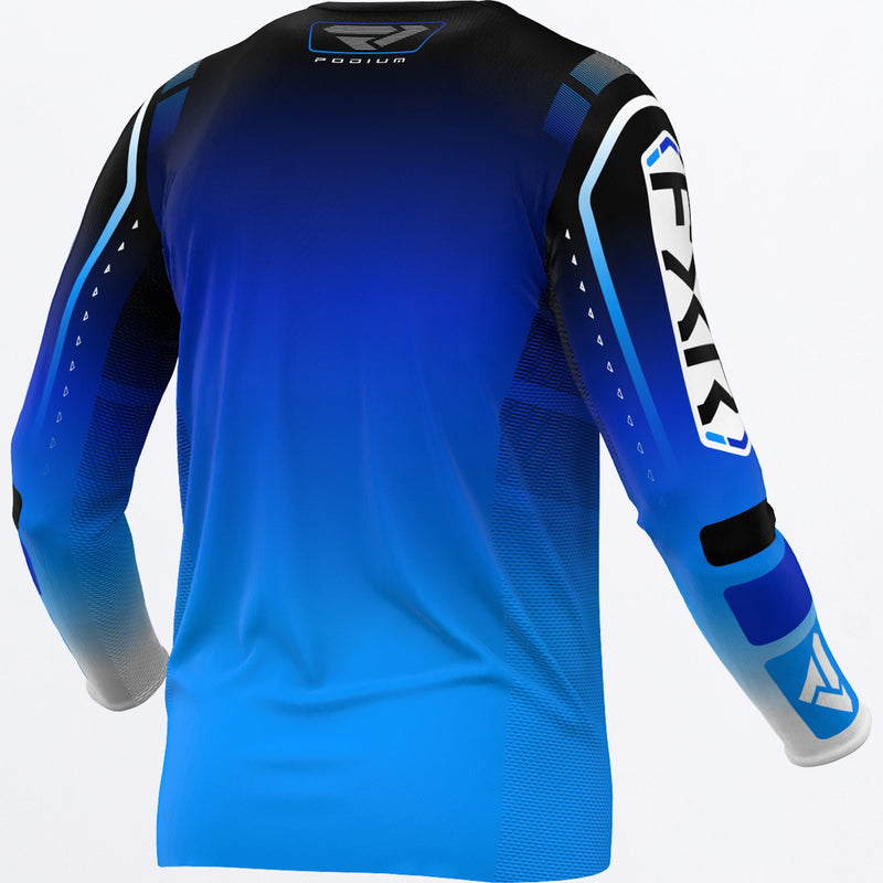 Chargez l'image dans la visionneuse de la galerie, Podium_MXJersey_BlueWhite_253325-_4010_back
