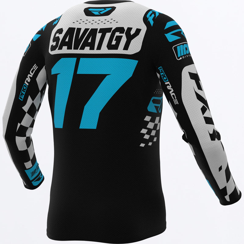 Chargez l'image dans la visionneuse de la galerie, CustomRevoDaytonaMX_Jersey_BlackWhiteSky_SKU_263358-_1053_Extra**hover**
