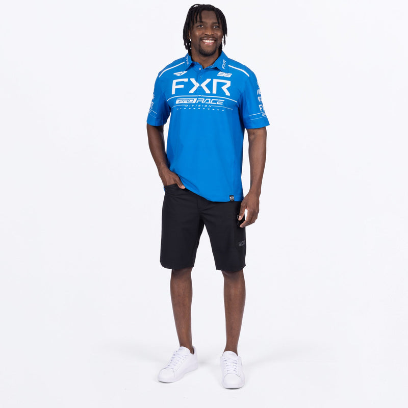 Chargez l'image dans la visionneuse de la galerie, MRaceDivPerformanceUPFPolo_Shirt_BlueWhite_SKU_252010-_4001_Extra1
