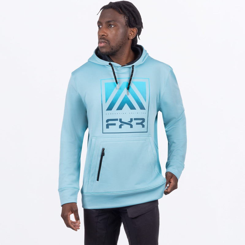 Chargez l'image dans la visionneuse de la galerie, Adrenaline_TechPOHoodie_M_IceGlacier_248301-_4341_modelfront
