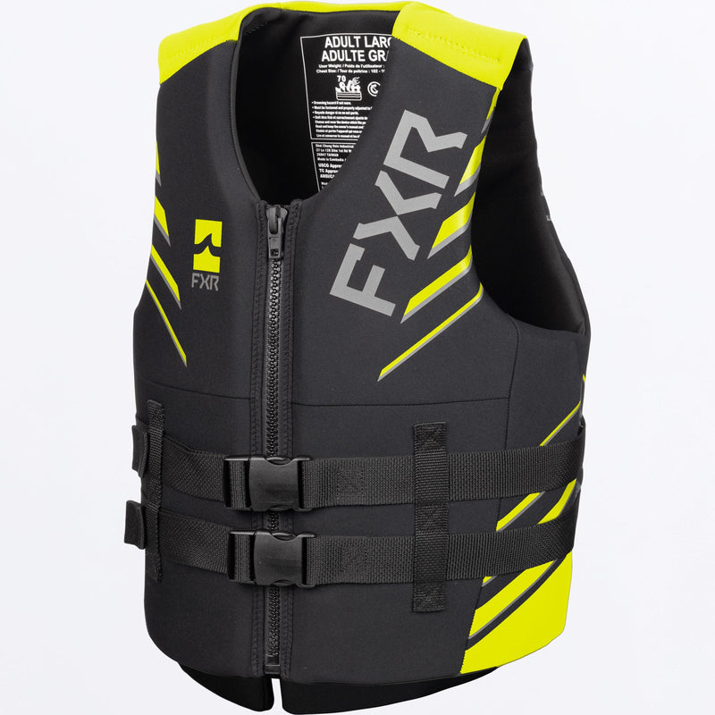 Chargez l'image dans la visionneuse de la galerie, Podium_LifeJacket_Adult_BlkHiVis_241970-_1065_front

