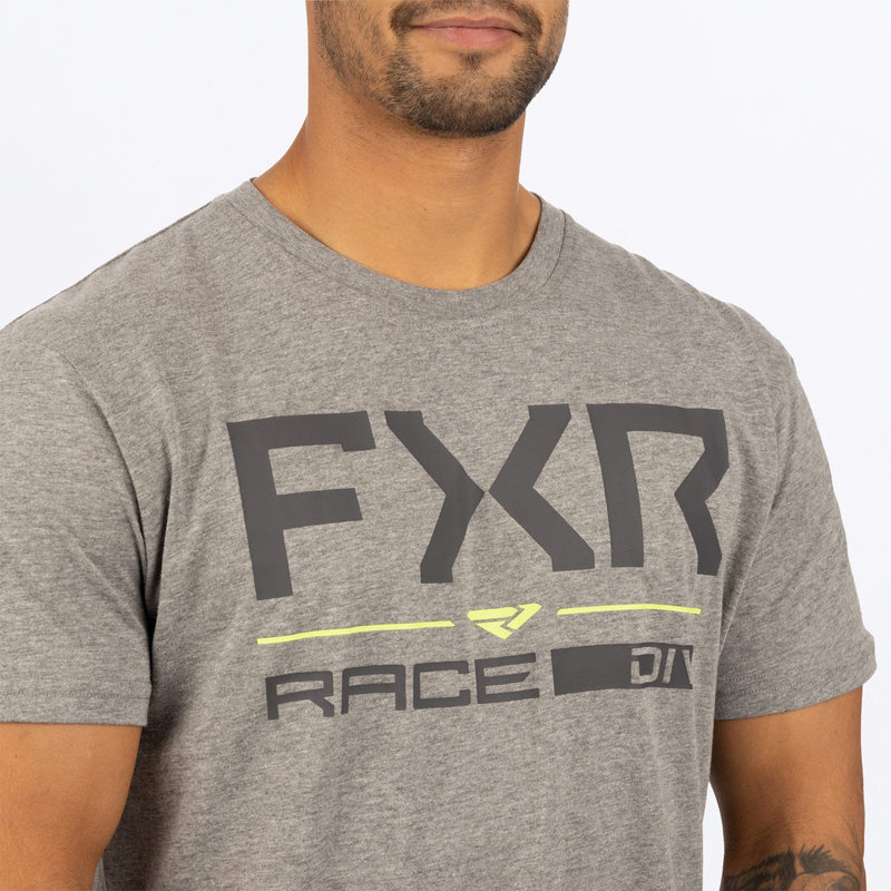 Chargez l'image dans la visionneuse de la galerie, RaceDiv_Premium_T-shirt_M_GretHeatherHiVis_232066_0765_side1
