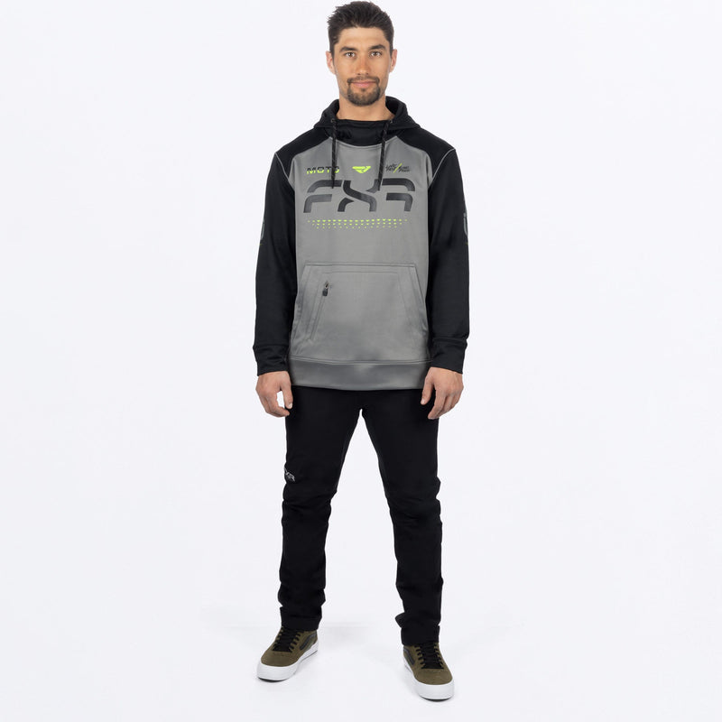 Chargez l'image dans la visionneuse de la galerie, Moto_Tech_POHoodie_M_GreyBlack_241122-_0510_fullbody
