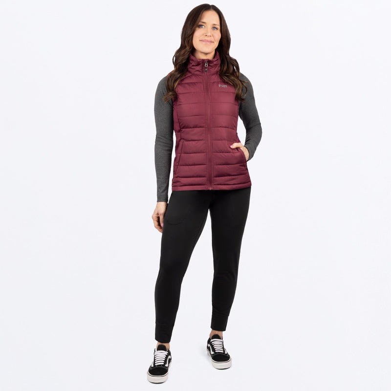 Chargez l'image dans la visionneuse de la galerie, Phoenix_Quilted_Vest_W_Merlot_241205-_2700_frontFULL
