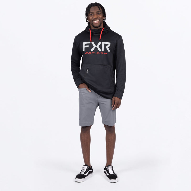 Chargez l'image dans la visionneuse de la galerie, ProFishTech_PO_Hoodie_M_BlackRed_252037-_1020_fullbody
