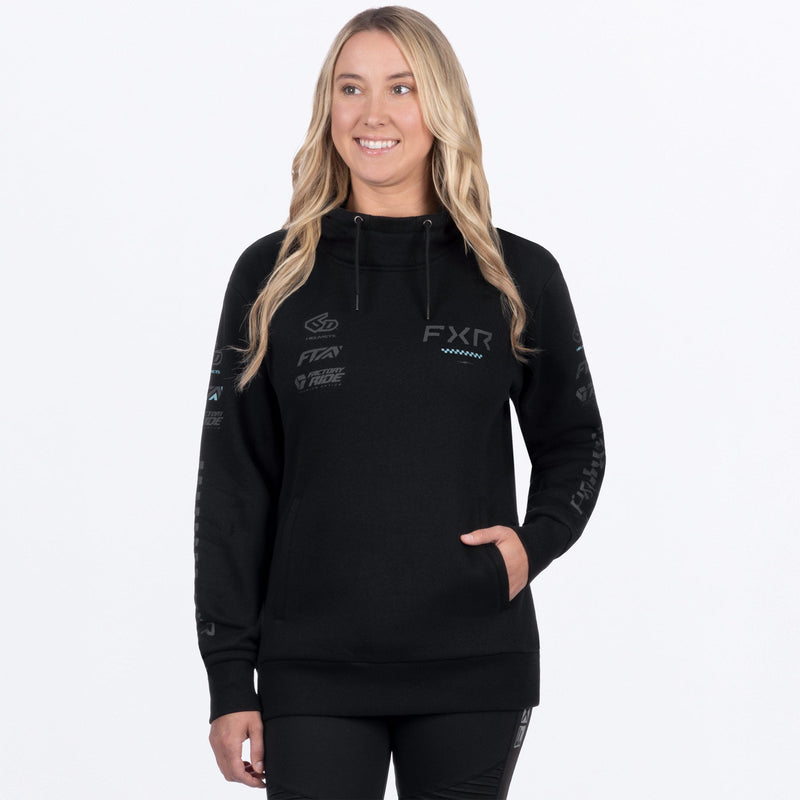 Chargez l'image dans la visionneuse de la galerie, WStack_CottonPOHoodie_BlkMauiBlue_SKU_261218-_1043_Front
