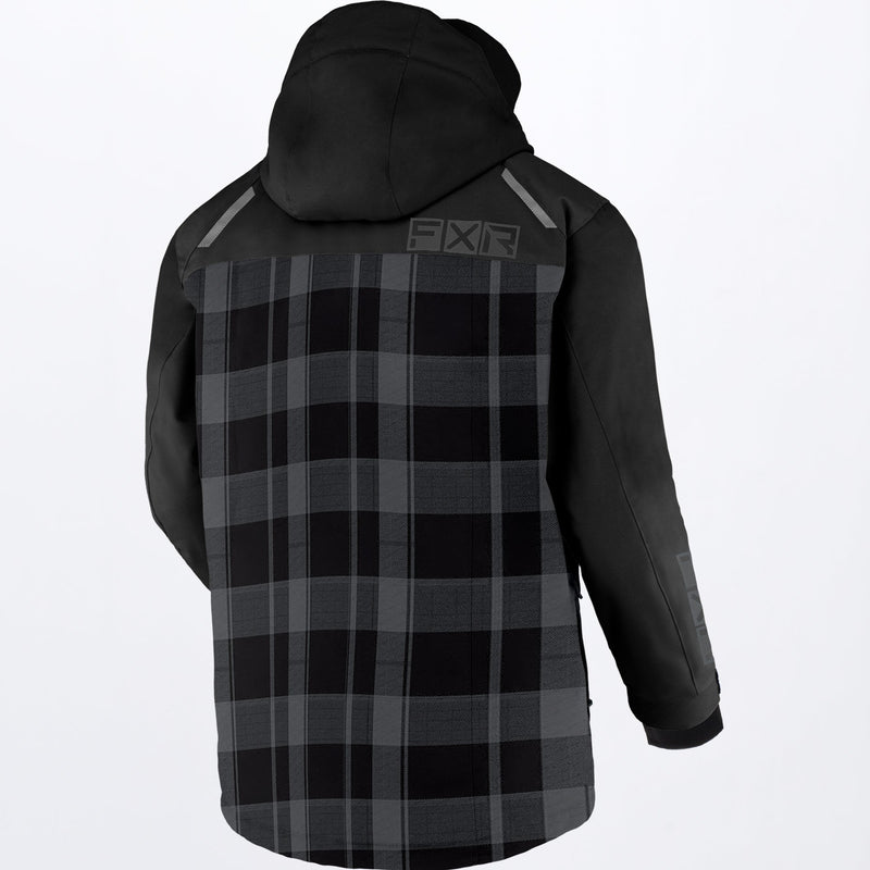Chargez l'image dans la visionneuse de la galerie, Chute_Jacket_M_CharPlaidBlack_210046-_0610_Back**hover**
