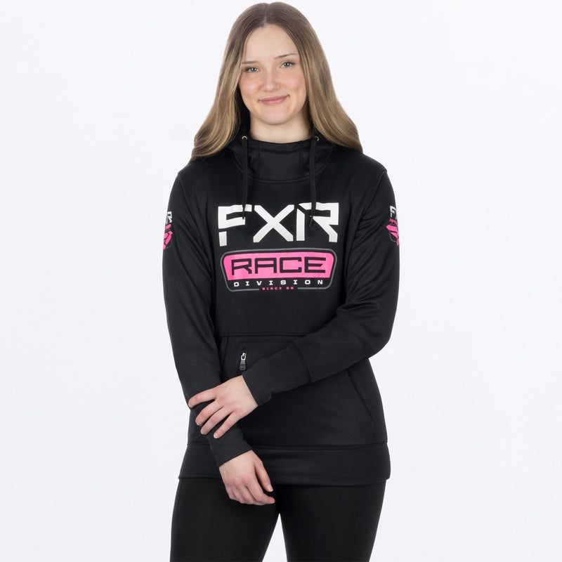 Chargez l'image dans la visionneuse de la galerie, RaceDivTech_PO_Hoodie_W_BlackEPink_241213-_1094_Front
