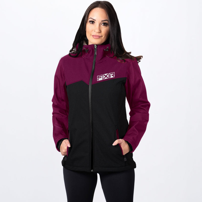 Chargez l'image dans la visionneuse de la galerie, Pulse_Softshell_Jacket_W_BlackWine_211005-_1027_Front
