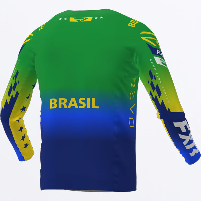 Chargez l'image dans la visionneuse de la galerie, BrazilCustomRevoMX_Jersey_Brazil_233385-_7040_back
