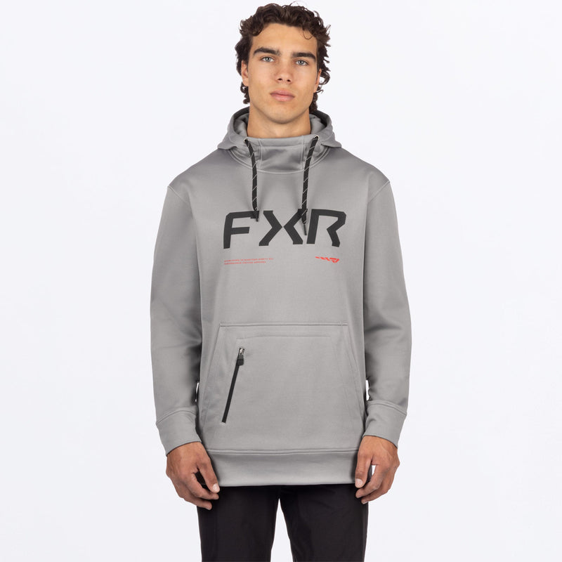 Chargez l'image dans la visionneuse de la galerie, MHydrogenTechPO_Hoodie_GreyRed_SKU_261139-_0520_Front
